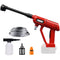 Cordless Power Washer for Milwaukee 18V Battery - PEDONY 550 PSI 1.0GPM Portable Pressure Cleaner with 6-in-1 Nozzle for Car Floor Fence Wall Cleaning (Battery Not Included), RED (YC-MWQ-SQJ-JS)