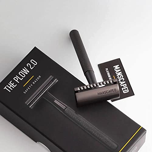 MANSCAPED™ The Plow™ 2.0 Premium Single Blade Double-Edged Safety Razor