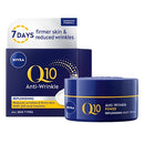 NIVEA Q10 Power Anti-Wrinkle Night Cream (50ml), Anti Aging Face Moisturiser for Women, Firming Face Moisturiser, Anti-Wrinkle Face Cream with Q10