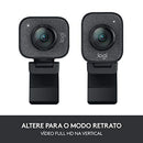 Logitech StreamCam Plus Webcam with Tripod Mount (Graphite), 1080p
