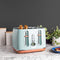 Haden Dorchester Green Toaster 4 Slice – Modern LCD Display - 6 Browning Levels - With Wood Effect Finish - Cancel/Defrost/Reheat - 1900-2300W Digital 4 Slice Toaster