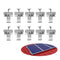 NUZAMAS Roof Solar Panel Installation Kits, Roof Mounting Brackets, Roof Solar Panel Mounting Bracket System Kit(for 1-4 Pieces Solar Panels)