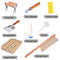 Time wave 19 Pcs Beekeeping Supplies Tools Kit for Beekeeper Necessary Bee Hive Supplies, Professional Beekeeping Starter Tool Kit with Large Jacket, Beehive Kit, Bee Smoker Kit, Hive Tools