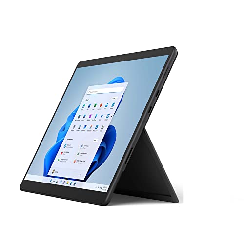 Microsoft Surface Pro 8-13 Inch 2-in-1 Tablet PC - Black - Intel Core i5, 8GB RAM, 256GB SSD - Windows 11 Home - Device only, 2021 Model