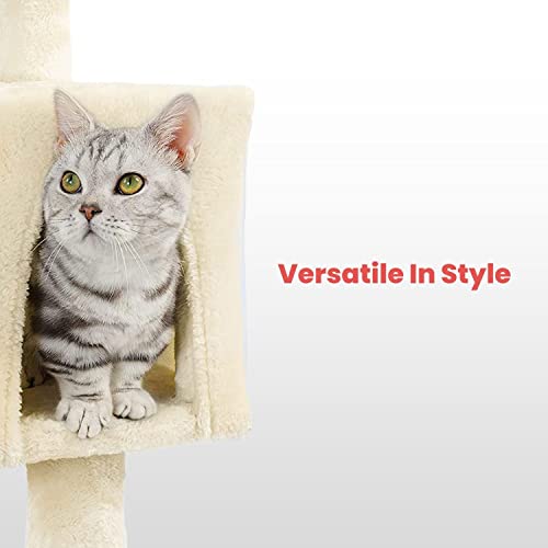 Floofi 97cm Cat Tree, Cat Tower, Cat Scratching Post, Cat Tree for Indoor Cats, Cat Condo, Cat Furniture, Cat Trees, Cat Post, Large Cat Tree, Cat Tree Tower, Cat Tower Large Cats