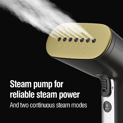 CHI Handheld Garment Steamer for Clothes 2 Continuous Steam Modes, Full-Size 300 ml Capacity Water Tank, Ergonomic Handle, 1600 Watts, 10ââ‚¬â„¢ Cord, Red (11590)