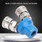 Air Compressor Quick Coupler Air Hose Splitter Pneumatic Angle Straight Tee Combination Chrome Plated Iron Pneumatic Straight Pressure Quick Couplings [2 Way]