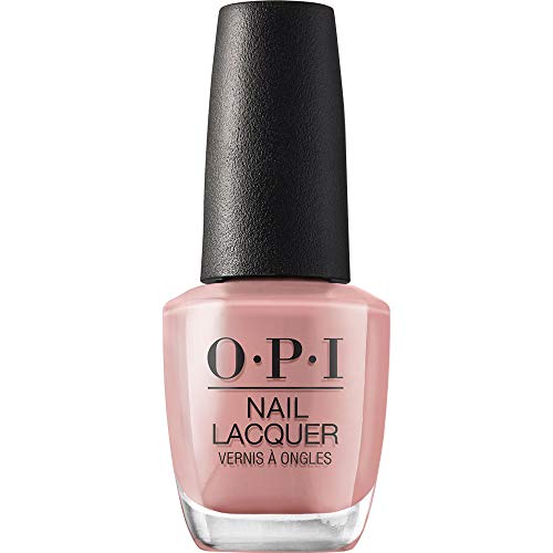 OPI Nail Lacquer, Up to 7 Days of Wear, Chip Resistant and Fast Drying Nail Polish, Barefoot in Barcelona, 15ml