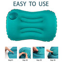 Ultralight Inflatable Travel Pillows - Compressible,Ergonomic, Camping Pillows for Neck & Lumbar Support, Car, Airplane, Hiking, Backpacking