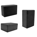 Crown Sporting Goods Large High Density Black Foam Yoga Block, 9 in x 6 in x 4 in