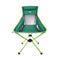 Cascade Mountain Tech Outdoor High Back Lightweight Camp Chair with Headrest and Carry Case - Green