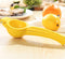 ZEYUAN Manual Juicer Citrus Lemon Squeezer,Fruit Juicer Lime Press Metal,Professional Hand Juicer Kitchen Tool(yellow）