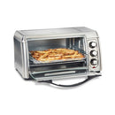 Hamilton Beach Air Fryer Countertop Toaster Oven with Large Capacity, Fits 6 Slices or 12” Pizza, 4 Cooking Functions for Convection, Bake, Broil, Easy Access, Sure-Crisp, Stainless Steel (31323)