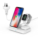 SooPii 4 in 1 Wireless Charging Station with 2 USB Ports, with Built-in QC 3.0 AC Adapter with Apple Watch Holder, Compatible with Apple Watch Charger Series,QI Certified 15W max Wireless Charging