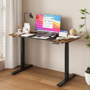 ADVWIN Electric Standing Desk,Dual Motor Sit Stand Desk with Automatic Memory Smart Handset, Height Adjustable Motorised Stand up Desk Ergonomic Home Office Workstation 140 * 60cm