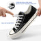 ZHENTOR Elastic No Tie Shoe Laces, Stretch Tieless Shoelaces for Adults and Kids Sneakers Shoe Strings, K05-white(2 Pairs), 2 pairs
