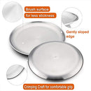 10-Inch Pizza Pan Round Pizza Tray, P&P CHEF Pizza Baking Tray Bakeware Set, Non-Toxic & Healthy, Heavy Duty & Durable, Oven & Dishwasher Safe, 3 Pack