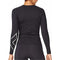 2XU Women's Compression Long Sleeve Top - Enhance Performance and Recovery - Black/Silver - Size X-Large