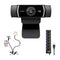 Logitech C922 Pro Stream 1080p Webcam Bundle with Ring Light and USB Hub (3 Items)