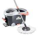 Mop and Bucket Set Spin Mop Bucket with 4 Microfiber Mop Head & Extended Handle, 360 Stainless Steel Spinning Mops System for Floor Cleaning