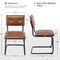 BV Dining Chair Set of 2, Vintage Suede Mid Century Dining Chair, Suede Fabric Chairs with Metal Chrome Legs for Kitchen, Dining Room, Living Room