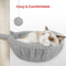 Floofi 104cm Cat Tree, Cat Tower, Cat Scratching Post, Cat Tree for Indoor Cats, Cat Hammock, Cat Accessories, Cat Tree Large Cat, Small Cat Trees, Cat Post, Cat Tree Tower (Light Grey)