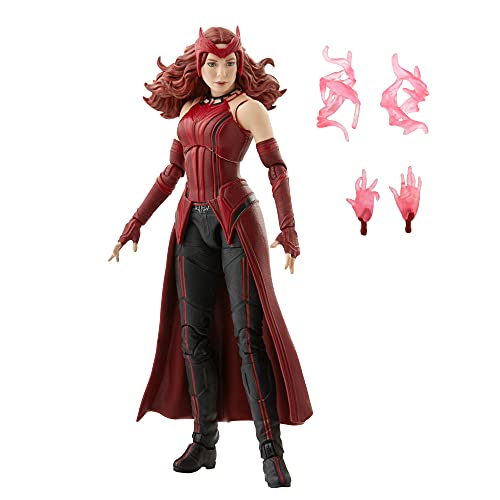 Marvel - Legends Series - 6" Scarlet Witch - Wanda Maximoff - 4 Accessories - Build-a-Figure - Premium Design Action Figure and Toys for Kids - Boys and Girls - F0324 - Ages 4+