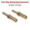 1Pcs Two Way Reducing Connector Brass Barb Hose Connector Fitting Tube Reducers Hose Fitting Adapter Connect Water Pipe DIY(6mm-10mm)