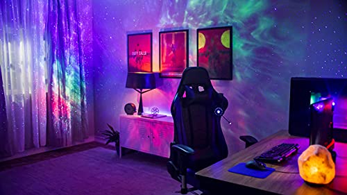 BlissLights Sky Lite 2.0 - RGB LED Laser Star Projector, Galaxy Lighting, Nebula Lamp (Blue Stars, Smart App)