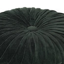 VidaXL Pouffe Cotton Velvet Sarrau Design 40 x 30 cm Green