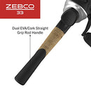 Zebco 33 Spincast Reel and Fishing Rod Combo, 5-Foot 6-Inch 2-Piece Fiberglass Rod, Quickset Anti-Reverse Fishing Reel with Bite Alert, Includes 29-Piece Tackle Kit, Silver/Black