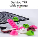 Cable Clips Wire Organizer Adhesive Cord Holder Cables Tie Cords Management, Type 14, 3 Holes
