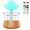 Rain Cloud Diffuser Essential Oil Diffuser Micro Humidifier with 7 Colors Led Lights Has A Timer Design Relaxing Mood Water Drop Sound for Bedroom & Large Room for Living Room Office (Wood Color)
