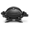 Weber Baby Q Premium Black BBQ (Q1200 - Classic 2nd Generation) - Portable BBQ Grill for Outdoor Cooking, Camping, Backyard, Deck, Beach - Compact, Versatile, Barbeque LPG