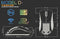 Model D Wireless Minus White Gaming Mouse - White Wireless Gaming Mouse - Wireless Mouse Gaming - Ultralight Mouse - White Ergonomic Mouse - Gaming Mouse Honeycomb - PC Accessories (Matte White Mouse)