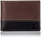 Timberland Men's Leather Passcase Wallet Trifold Wallet Hybrid, Brown/Black, One size