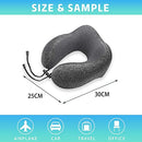 DAWNTREES Travel Pillow Neck Support,Memory Foam Neck Pillows for Travel Airplane, 360-Degree Head Support,Travel Kit with 3D Contoured Eye Masks,Earplugs.