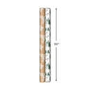 Hallmark Kraft Recyclable Christmas Wrapping Paper with Cut Lines (2 Rolls: 150 Sq. Ft. Ttl) Green Trees on White, White Pine Cones on Brown Kraft for Holidays, Hanukkah, Winter Solstice, Weddings, 0005JXW1203