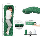 Naturehike Self-Inflating Camping Sleeping Air Mat with Pillow Built-in Foot Pump, Lightweight Sleeping Pad Air Bed (Forest Green)