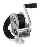 Camco Trailer Boat Winch | Features a 2-Way Ratchet and 20-Foot Strap with a 2,000lb Weight Capacity | (50000)