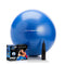 DYNAPRO - Exercise Ball, Extra Thick Anti-Burst Material, Heavy Duty Yoga Ball for Workout, Pregnancy and Physical Therapy, Hand Pump and Exercise Resource Included, Blue