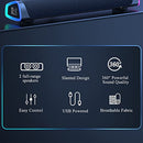 SOULION R30 Computer Speakers, USB Powered Small PC Speakers, Colorful RGB Lights with Switch Button, Surround Sound Portable Computer Sound Bar Speaker for Desktop Laptop