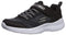 Skechers Snap Sprint Vel Jr Blk Black Charcoal Boys Shoes School Casual Sneakers