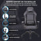 Newskill Akeron Professional Gaming Desk Chair, Breathable PU Leather, Adjustable Height, 180° Recliner, Gas Piston Class 4, 3D Adjustable Armrests, Lumbar and Cervical Cushion, Black