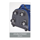 Samsonite Padded Golf Travel Bag with Spinner Wheels and Detachable Shoe Bag, Navy, 51”H x 17”W x 14”D