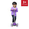 Radio Flyer Lean 'N Glide Scooter with Light Up Wheels Kids Scooter Purple