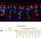 Jingle Jollys Christmas Lights Multi Colour LED Icicle Light, Outdoor Decorations, 20m Long 800 Bulbs Water Resistant for Home Indoor Wedding Party Festival Decor