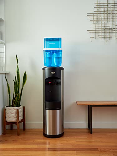 ZeroWater ZJ-004S, Refillable Filtered Water Cooler Jug, 5 Gallon Capacity, NSF Certified to Reduce Lead, Other Heavy Metals and PFOA/PFOS