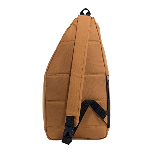 CARHARTT Mono Sling Backpack, Unisex Crossbody Bag for Travel and Hiking, Brown