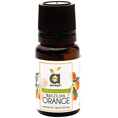 Anveya Orange Essential Oil | Natural & Pure, for Skin, Acne, Lips and Diffuser | For Men & Women, Paraben and Sulphate free -15ml